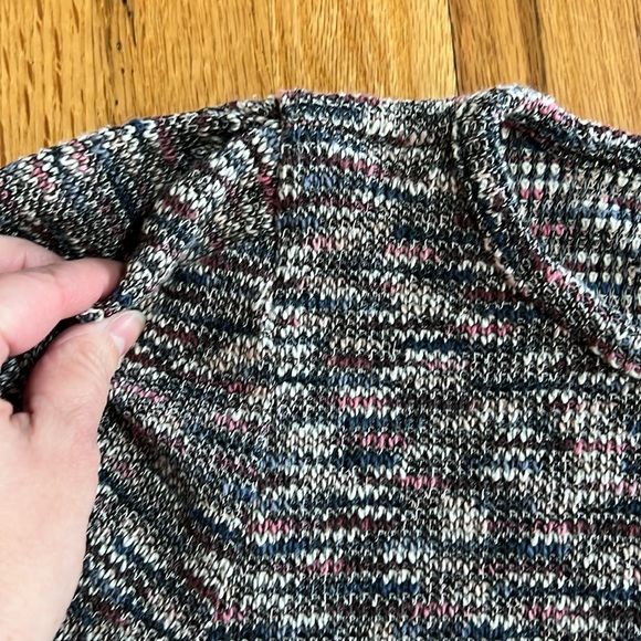 Madewell Pleated Sleeve Crop Sweater, Size Large - Picture 5 of 8